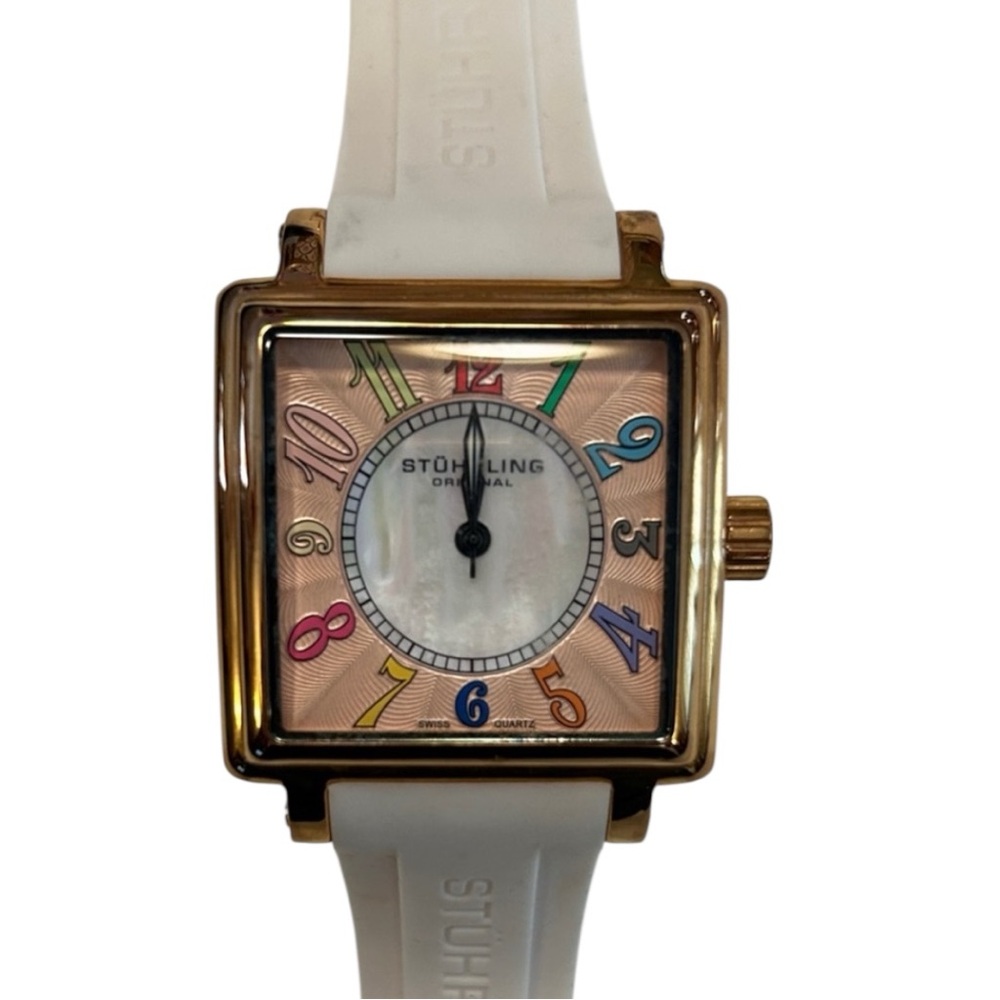 Stuhrling Original Women's Watch with Colorful Strap Set